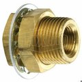 Dixon The Right Connection Bulkhead Anchor Coupling, 3/4 in x 1-5/16-12 Nominal, FNPT x MUNS End Style, Br 207BH12